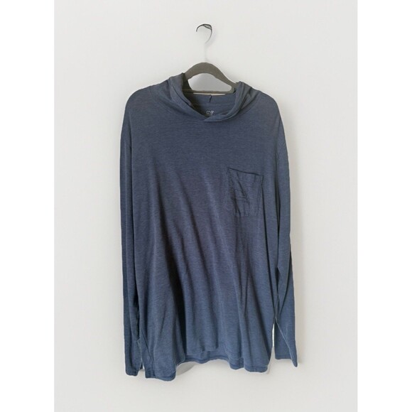 Vineyard Vines Hoodie Mens Size Large Blue Long Sleeve Edgartown Shirt Logo - Picture 1 of 5